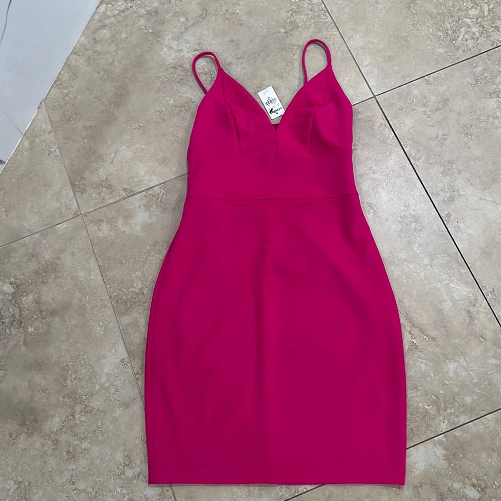 Express Fuchsia Midi Dress
